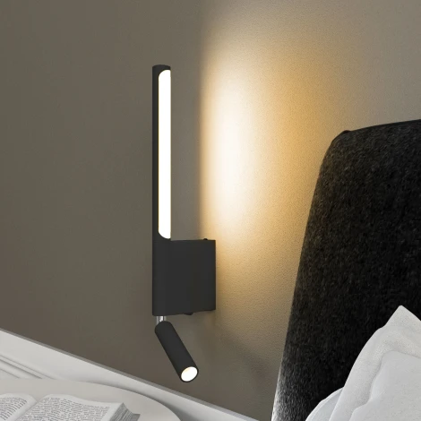 Настенный светильник светодиодный для чтения Elektrostandard Sarca 40111/LED черный (220V)