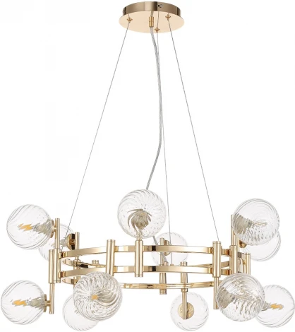 Подвесная люстра Crystal Lux LUXURY SP12 GOLD