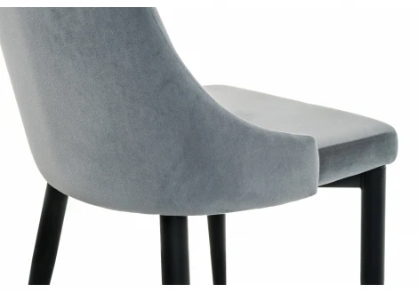 Стул Woodville на металлокаркасе Kora gray / black 15097