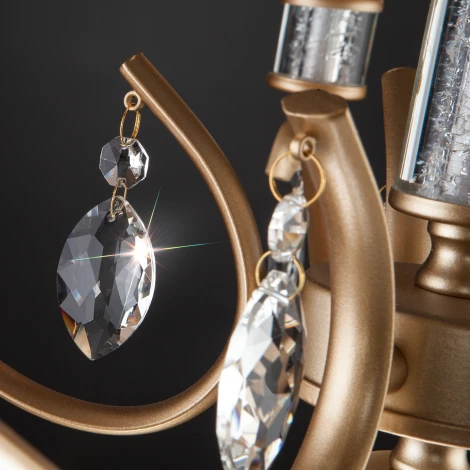 Подвесная люстра Eurosvet Alcamo 60103/5 перламутровое золото (220V, на цепи)