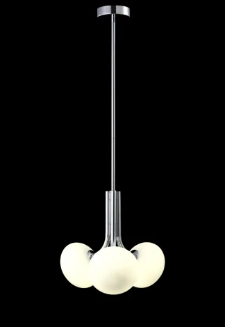 Потолочная люстра на штанге Crystal Lux Alicia SP3 CHROME/WHITE