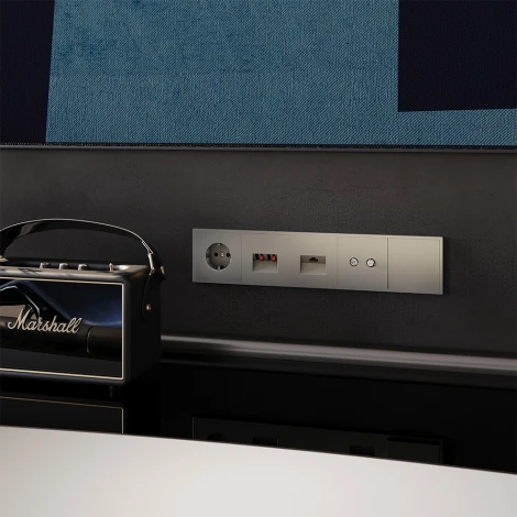 Розетка телевизионнная оконечная TV+SAT (шелк) Voltum S70 VLS060404