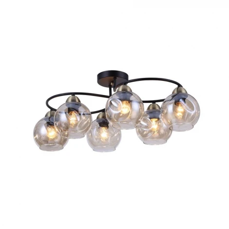 Потолочная люстра на штанге Omnilux Carini OML-95007-06 (220V, шарики)