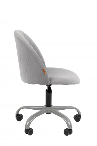 Кресло Chairman Home 117 Россия ткань Т-53 св. серый, серая крестовина