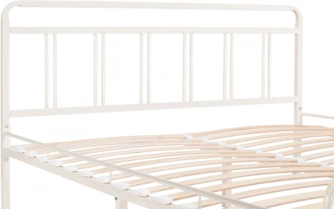 Полутораспальная кровать Woodville Рейк 140х200 белая 403026