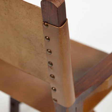 Кресло Secret De Maison CINEMA ( mod. 2140) античный светлый, орех (Дерево/кожа буйвола)