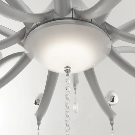 Потолочная люстра IDLamp Uccelli 385/8PF-LEDSilver