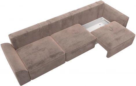 Диван прямой Лига-048 НПБ Лонг Лига Диванов (Велюр) арт.128255