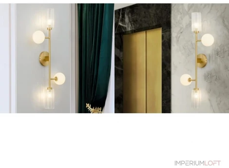 Бра Restoration Brass Mix By ImperiumLoft 44,732 (220V, шарики)