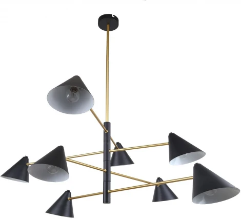 Потолочная люстра ярусная на штанге Trikoniya 3089-8P F-Promo (220V)