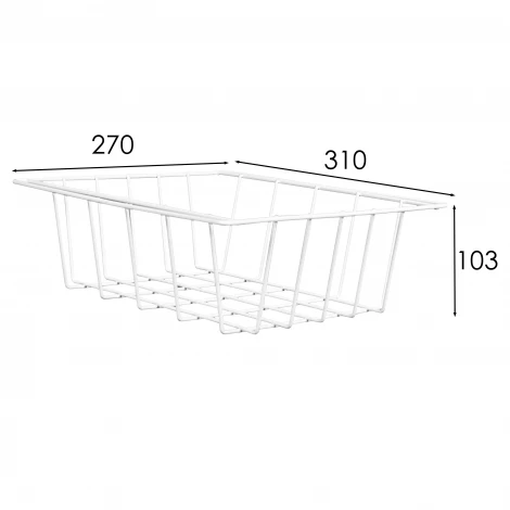 Тумба с баром и корзинами лак Mebelik 008490
