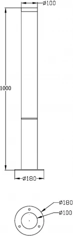 Наземный светильник Maytoni Ginza O041FL-L30B3K