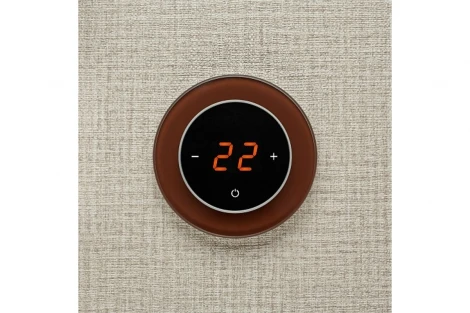 Терморегулятор AURA RONDA 8017 BROWN DARK (ТЕМНЫЙ КОРИЧНЕВЫЙ)
