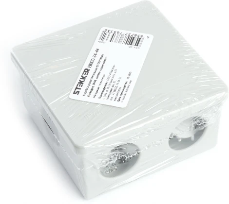 Коробка разветвительная (серый) Stekker 39994