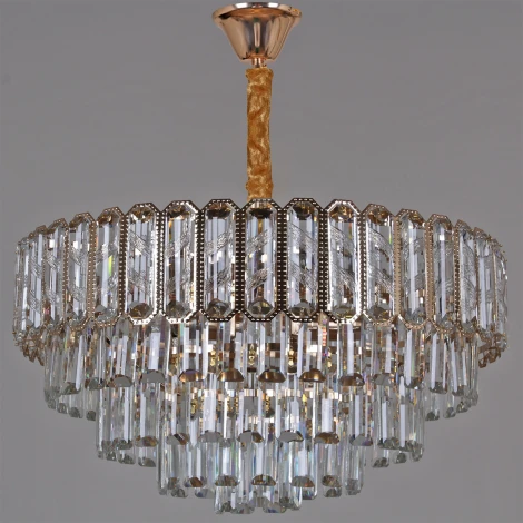 Подвесная люстра хрустальная Reluce 07070-0.4-500 FGD (220V, на цепи)