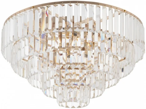 Потолочная люстра каскадная хрустальная Arte Milano Sorrento-7209 377209/8/570 GD (220V, круглые)