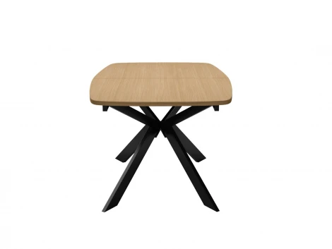 Стол DikLine B140 Дуб Каселла натуральный/опоры черные арт.00-00079998