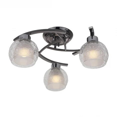 Потолочная люстра IDLamp Elezaveta 875/3PF-Darkchrome