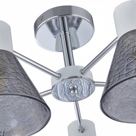 Потолочная люстра на штанге Arte Milano Napoli 322408/5 CR+WH (220V)