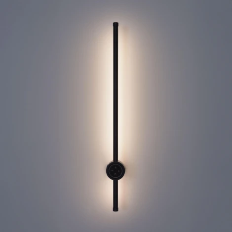 Настенный светильник светодиодный с диммером и сенсорным выключателем Lumion Bram 8308/12WL черный, металл LED 12W 3000K/4000/7000K 220V (регулировка яркости)