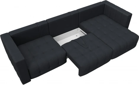 Диван угловой Лига-052 НПБ Лонг угол универсальный Лига Диванов (Замша) арт.128835