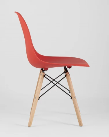 Стул Eames Style DSW красный x4 (разборный каркас) Stool Group арт.УТ000037607