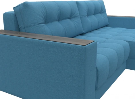 Диван угловой с декором Лига-049 НПБ Лига Диванов (Рогожка) арт.128453