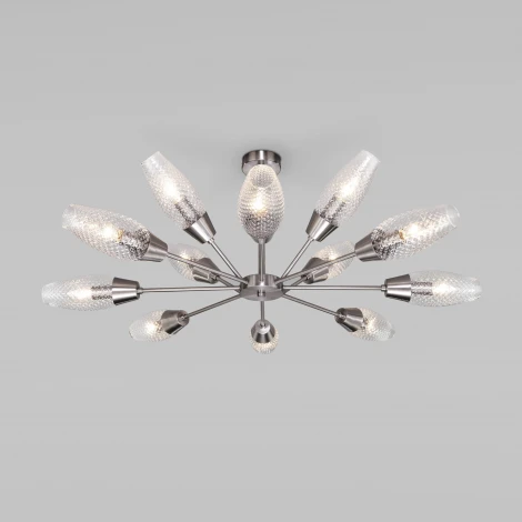Потолочная люстра на штанге Eurosvet Thalia 60140/12 сатин-никель (220V)