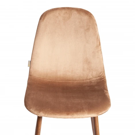 Стул Breeze/Бриз (мод. JSC-58)/2 шт. в упаковке велюр/металл, 44х53х86см, темно-коричневый HLR11/орех (Комплект из 2 шт.) Tetchair 24487