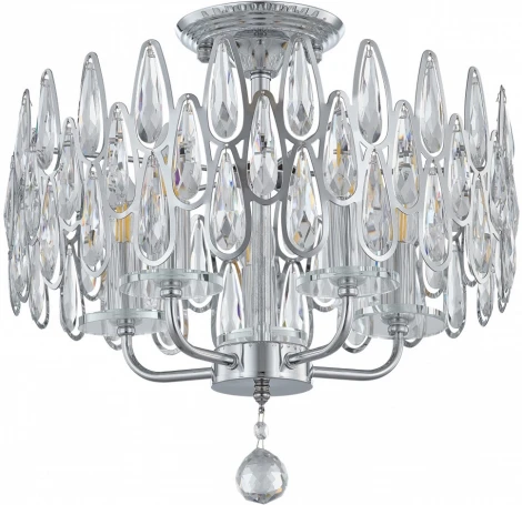 Потолочная люстра хрустальная на штанге Arte Milano Sorrento-2009 372009/5/80/400 CR (220V)