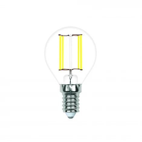 Лампочка светодиодная филаментная Volpe LED-G45-SLF LED-G45-4W/4000K/E14/CL/SLF