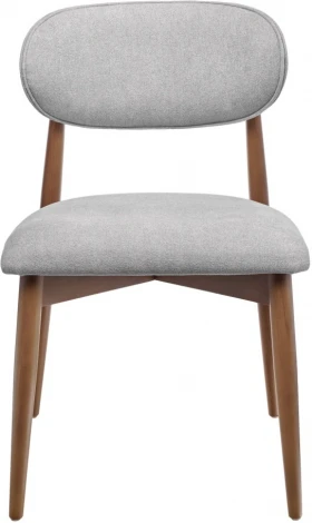 Стул Lucas 3 серый букле с ножками цвета орех Bradexhome арт.RF 0798