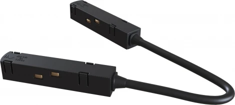 Коннектор питания угловой Gravity черный (магнитный) Maytoni Technical TRA004CPC-22B (48V)