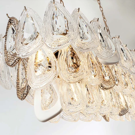 Подвесная люстра хрустальная Modelux ML.6775.1125 GD