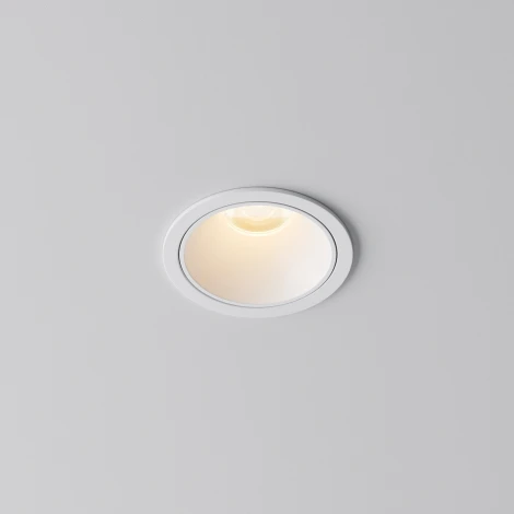 Встраиваемый светильник Maytoni Alfa LED DL043-01-10W2.7K-RD-W (220V, круглые)