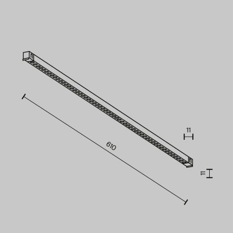 Трековый светильник низковольтный светодиодный 48V 12W 4000K Maytoni Technical Points TR241-2-12W4K-B