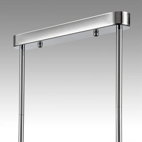 Потолочная люстра на штанге Lumion Tauna 8114/6 хром/дымчатый, металл/стекло G9 3*30W + E14 3*40W 220V