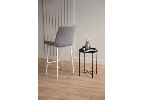 Барный стул Седа светло-серый (zd 960) / белый 632584