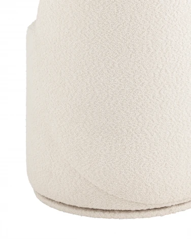 Пуф Loreen вращающийся букле белый Stool Group (арт.УТ000039104)