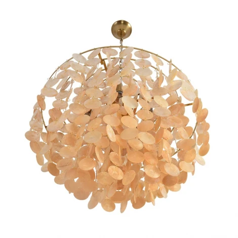 Подвесная люстра Lumion Shella 8386/6 бронза/перламутровый, металл/ракушка E14 6*40W 220V