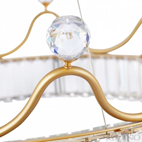 Подвесной светильник Arte Milano Venezia 310322/D600 GD (регулировка яркости, LED, 220V, хрусталь, пульт управления, на тросе, круглые)