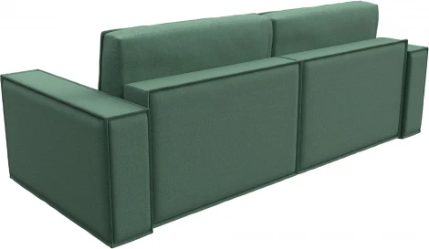 Диван прямой Куба (Зеленый/Рогожка) Лига Диванов арт.124095
