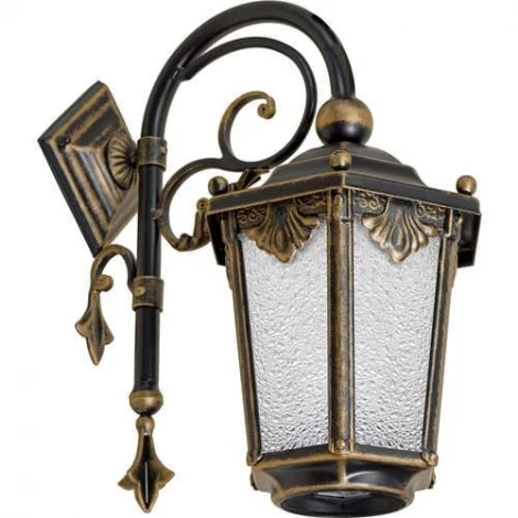 Настенный фонарь уличный Кузнечное дело Ретро 35-001-ЧЗ (220V, ковка, под старину, IP54)