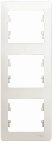 Рамка на 3 поста (перламутровый) Systeme Electric Glossa GSL000607