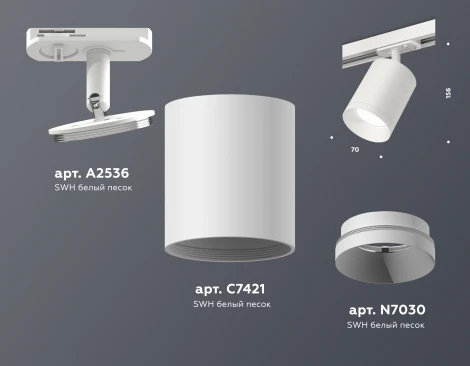 Комплект трекового светильника Ambrella TECHNO SPOT XT7421001 (220V)
