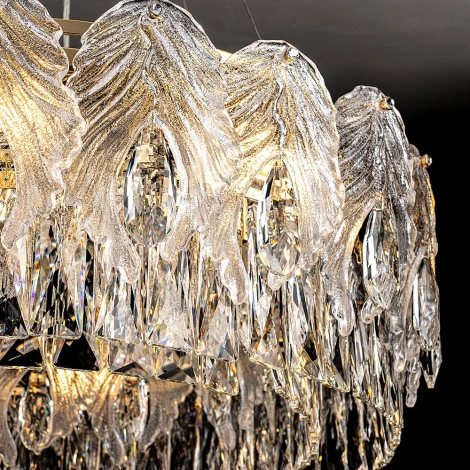 Подвесная люстра хрустальная Modelux ML.7445.600 GD