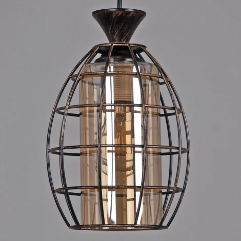 Подвесной светильник Reluce 03525-0.4-03 BK+GD (220V, на проводе)