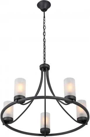 Подвесная люстра Vitaluce V1861-1/5 (220V, на цепи, круглые)