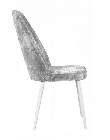 Стул DikLine 327 поворотный M13 светло-серый, ножки белые 00-00084791