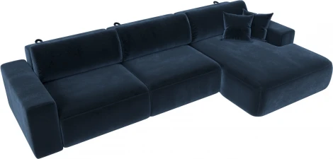 Диван угловой Лига-036 НПБ Классик Лонг правый угол Лига Диванов (Велюр) арт.127796